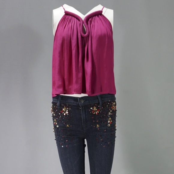 Ramy Brook Valentina Keyhole Sleeveless Top In Orchid - Picture 3 of 8